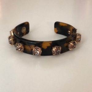 JCREW tortoise cuff bracelet